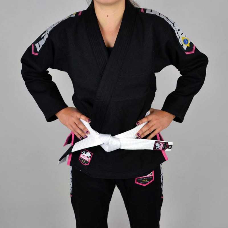 KIMONO JJB FEMME DOGUERA ELEMENTAR V.2  NOIR