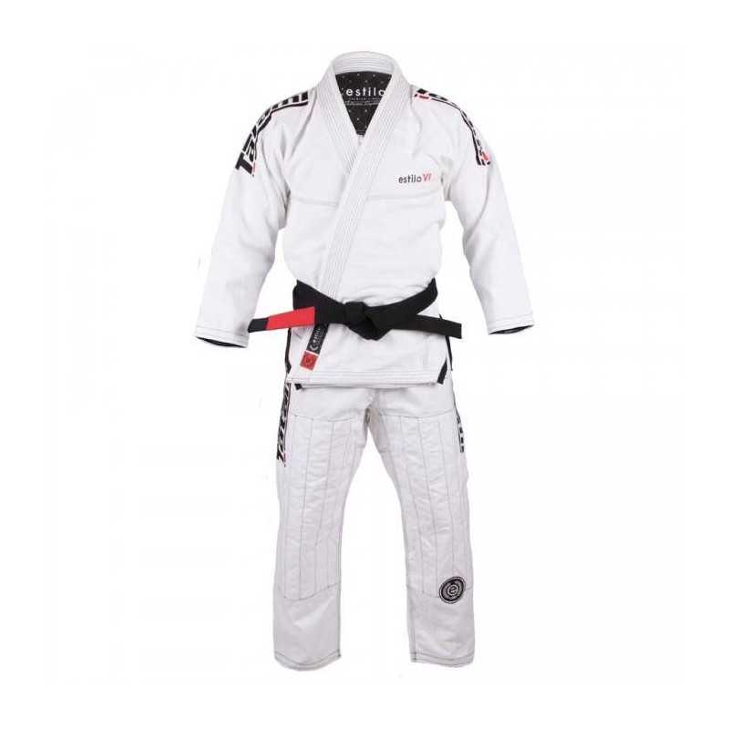 BJJ GI TATAMI FIGHWEAR ESTILO 6.0 WHITE & BLACK