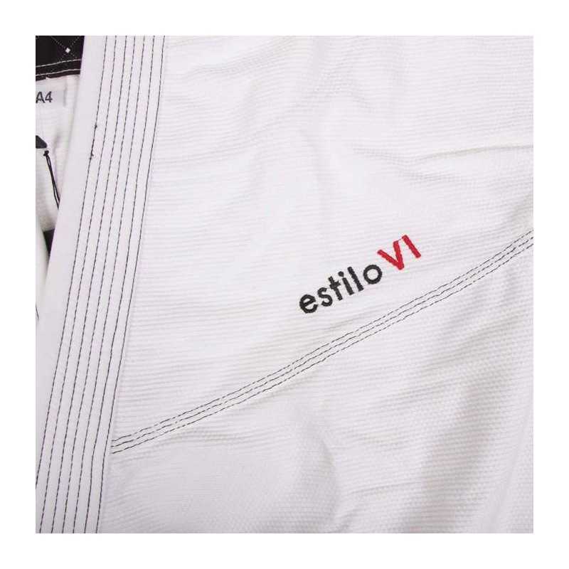 KIMONO JIU JITSU TATAMI FIGHTWEAR ESTILO 6.0 BLANC & NOIR