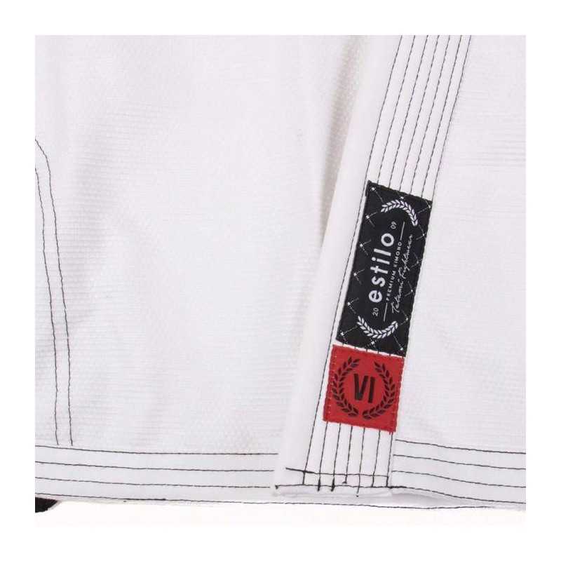 KIMONO JIU JITSU TATAMI FIGHTWEAR ESTILO 6.0 BLANC & NOIR