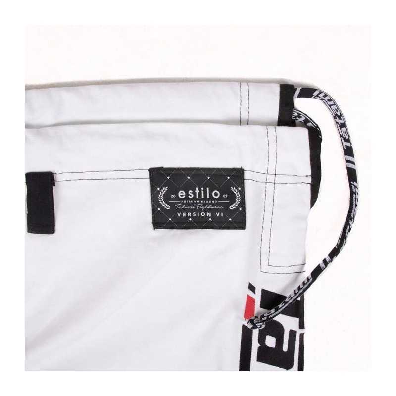 KIMONO JIU JITSU TATAMI FIGHTWEAR ESTILO 6.0 BLANC & NOIR