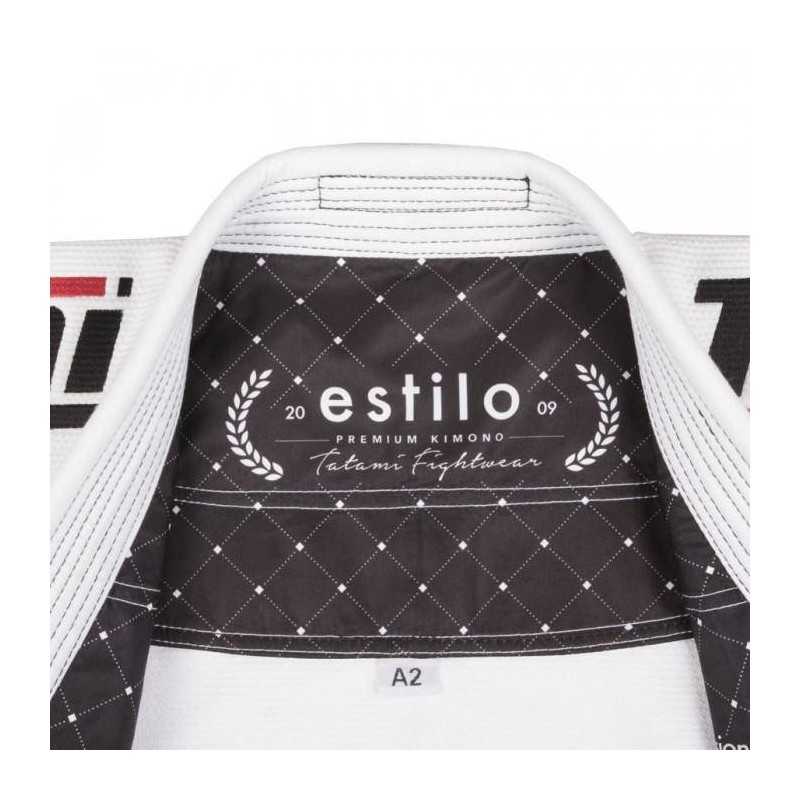 BJJ GI TATAMI FIGHWEAR ESTILO 6.0 WHITE & BLACK