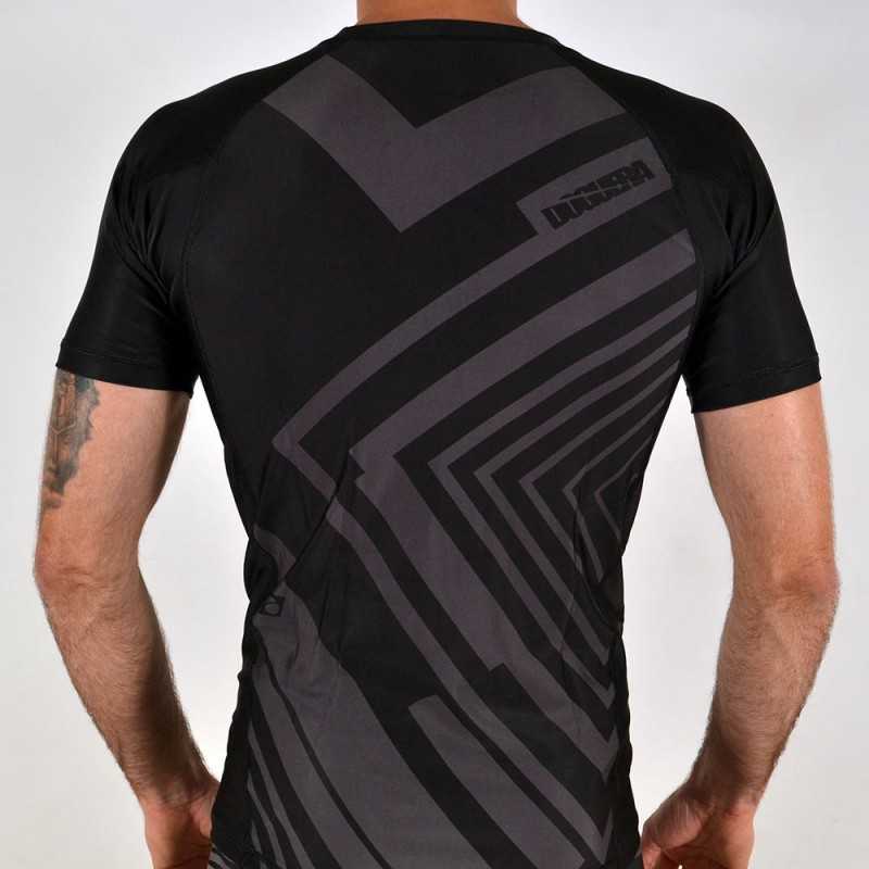 RASHGUARD JJB BLACK DOGUERA IBJJF